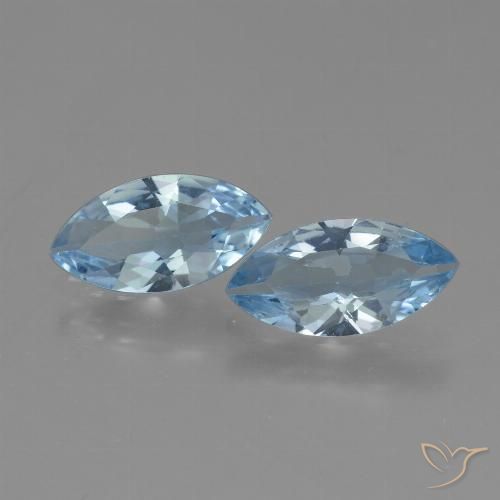 3.60ctw Natural Sky Blue Topaz, Marquise, VVS