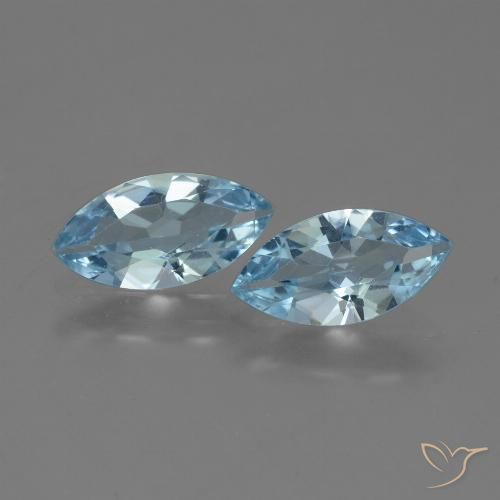 3.53ctw Natural Sky Blue Topaz, Marquise, VVS-VS