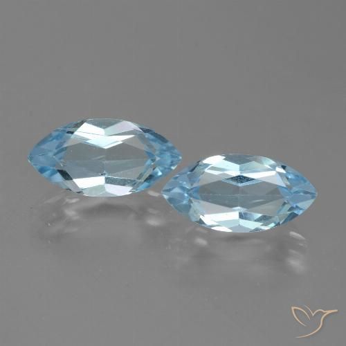 4.86ctw Natural Sky Blue Topaz, Marquise, VVS