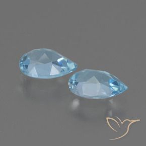 Topaz Gemstones in 7 x 5 mm (calibrated) Size for Sale, Topaz Stones in Sky Blue Color