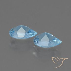 Topaz Gemstones in 7 x 5 mm (calibrated) Size for Sale, Topaz Stones in Swiss Blue Color