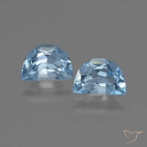 1.86 ct Sky Blue Topaz, 7.3 x 5 mm Odd Shaped From Brazil, Photo A