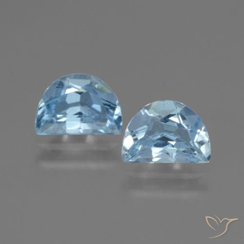 2.10ctw Natural Sky Blue Topaz, Fancy, VS