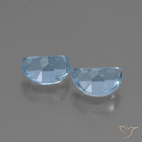 Topaz Gemstones in 7 x 5 mm (calibrated) Size for Sale, Topaz Stones in Sky Blue Color