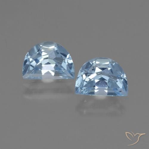 2.13 ct Sky Blue Topaz, 7.1 x 5.1 mm Odd Shaped From Brazil, Photo A