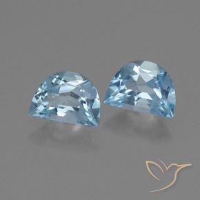 1.95 ctw Blue Topaz Stones, Natural Topaz in Fancy Facet Shape for Sale