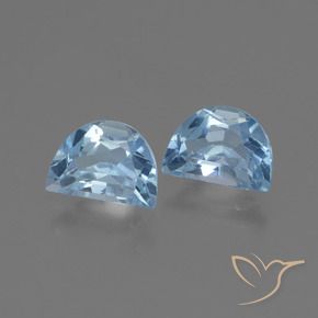 2.06 ctw Blue Topaz Stones, Natural Topaz in Fancy Facet Shape for Sale