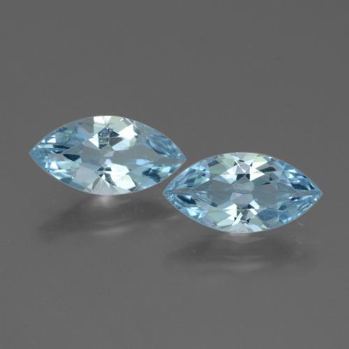 Небесно Голубой Топаз Камень - 1.8ct Фасетная Маркиза (ID: 432748)