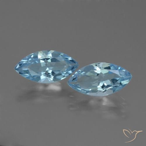 4.07ctw Natural Swiss Blue Topaz, Marquise, VVS, Photo A