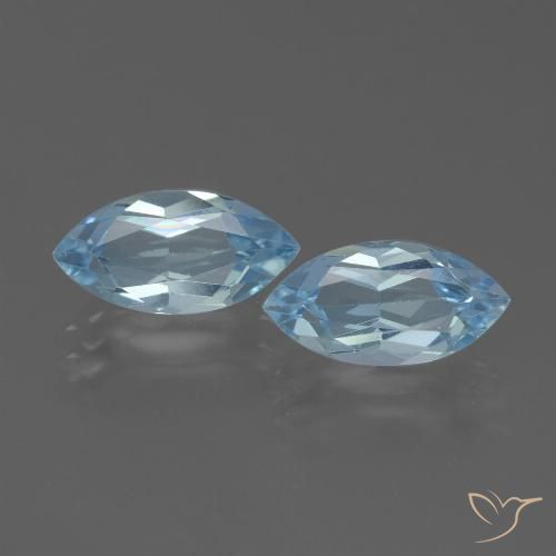 4.68ctw Natural Sky Blue Topaz, Marquise, VVS-VS