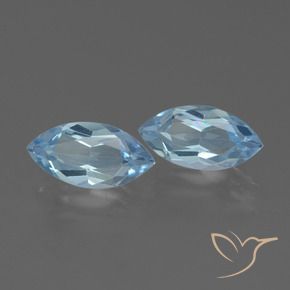 4.68 ctw Blue Topaz Stones, Natural Topaz in Marquise Facet Shape for Sale
