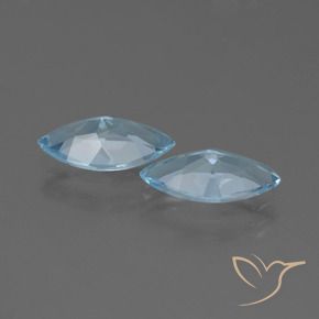 Topaz Gemstones in 11.9 x 6.2 mm Size for Sale, Topaz Stones in Sky Blue Color