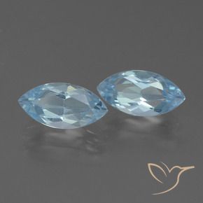 4.99 ctw Blue Topaz Stones, Natural Topaz in Marquise Facet Shape for Sale