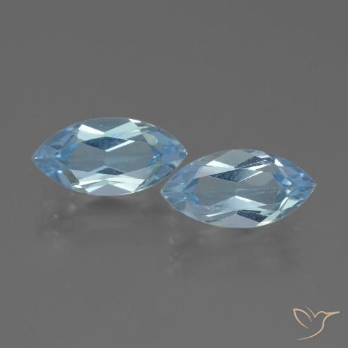4.45ctw Natural Sky Blue Topaz, Marquise, VVS