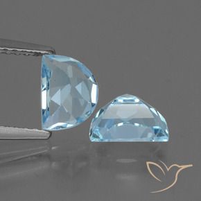 Topaz Gemstones in 7.2 x 5.2 mm Size for Sale, Topaz Stones in Sky Blue Color