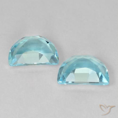 Topaz Gemstones in 7 x 5 mm (calibrated) Size for Sale, Topaz Stones in Sky Blue Color
