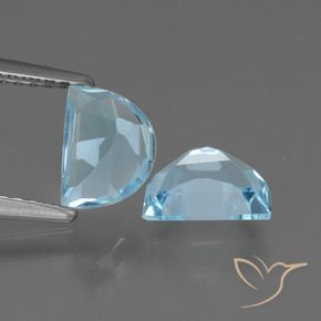 Topaz Gemstones in 7.2 x 5.2 mm Size for Sale, Topaz Stones in Sky Blue Color