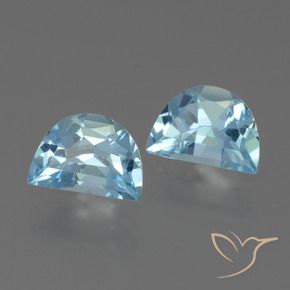 1.87 ctw Blue Topaz Stones, Natural Topaz in Fancy Facet Shape for Sale