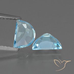 Topaz Gemstones in 7 x 5 mm (calibrated) Size for Sale, Topaz Stones in Sky Blue Color