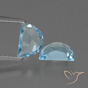 Topaz Gemstones in 7 x 5 mm (calibrated) Size for Sale, Topaz Stones in Sky Blue Color