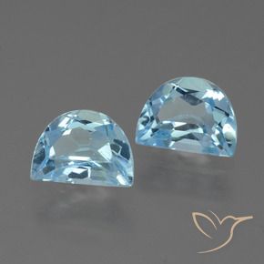 2.21 ctw Blue Topaz Stones, Natural Topaz in Fancy Facet Shape for Sale