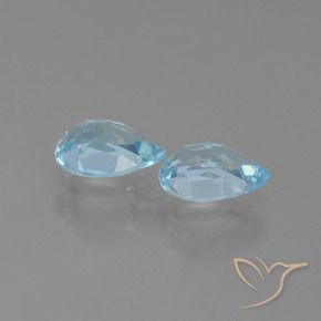 Topaz Gemstones in 7 x 5 mm (calibrated) Size for Sale, Topaz Stones in Sky Blue Color