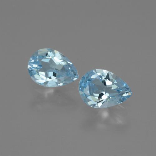 Sky Blue Topaz Gem - 0.8ct Pear Facet (ID: 432848)