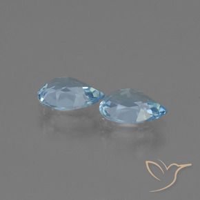 Topaz Gemstones in 7 x 5 mm (calibrated) Size for Sale, Topaz Stones in Swiss Blue Color