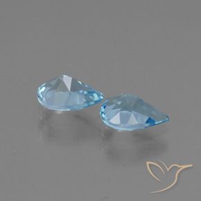 Topaz Gemstones in 7 x 5 mm (calibrated) Size for Sale, Topaz Stones in Sky Blue Color