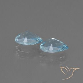 Topaz Gemstones in 7 x 5 mm (calibrated) Size for Sale, Topaz Stones in Sky Blue Color