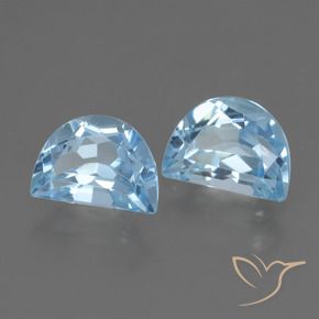 2.28 ctw Blue Topaz Stones, Natural Topaz in Fancy Facet Shape for Sale