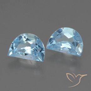 2.09 ctw Blue Topaz Stones, Natural Topaz in Fancy Facet Shape for Sale