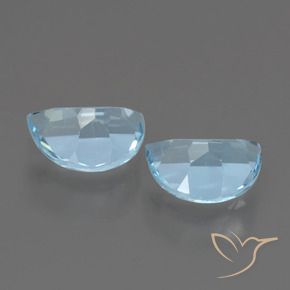Topaz Gemstones in 7 x 5 mm (calibrated) Size for Sale, Topaz Stones in Sky Blue Color