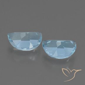 Topaz Gemstones in 7 x 5 mm (calibrated) Size for Sale, Topaz Stones in Sky Blue Color