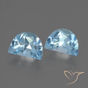 1.95 ctw Blue Topaz Stones, Natural Topaz in Fancy Facet Shape for Sale