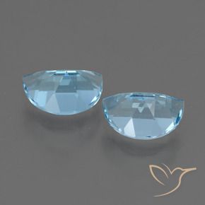 Topaz Gemstones in 7 x 5 mm (calibrated) Size for Sale, Topaz Stones in Swiss Blue Color