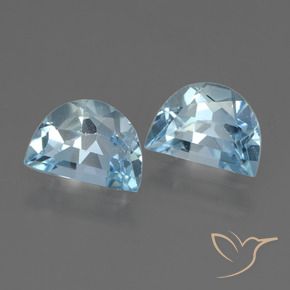 1.92 ctw Blue Topaz Stones, Natural Topaz in Fancy Facet Shape for Sale