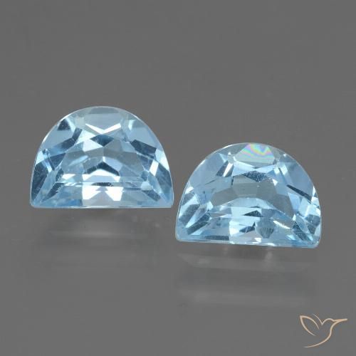 2.17ctw Natural Sky Blue Topaz, Fancy, VVS
