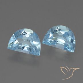 1.89 ctw Blue Topaz Stones, Natural Topaz in Fancy Facet Shape for Sale