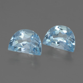 2.15 ctw Blue Topaz Stones, Natural Topaz in Fancy Facet Shape for Sale