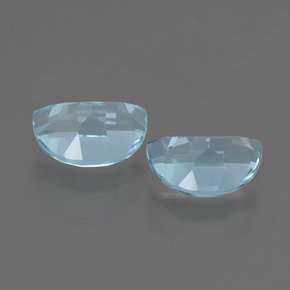 Topaz Gemstones in 7.2 x 5.2 mm Size for Sale, Topaz Stones in Sky Blue Color