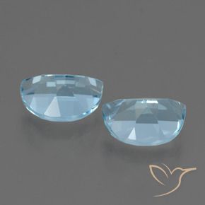 Topaz Gemstones in 7.2 x 5.3 mm Size for Sale, Topaz Stones in Sky Blue Color
