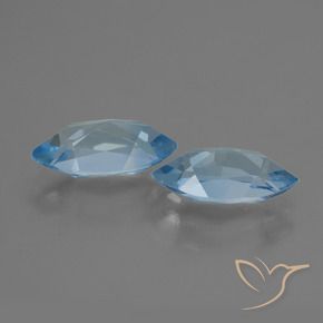 Topaz Gemstones in 12.1 x 6 mm Size for Sale, Topaz Stones in Swiss Blue Color