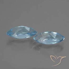 Topaz Gemstones in 12.1 x 6.1 mm Size for Sale, Topaz Stones in Sky Blue Color