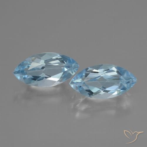 4.67ctw Natural Sky Blue Topaz, Marquise, VVS-VS