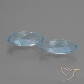 Topaz Gemstones in 12.2 x 6.2 mm Size for Sale, Topaz Stones in Sky Blue Color