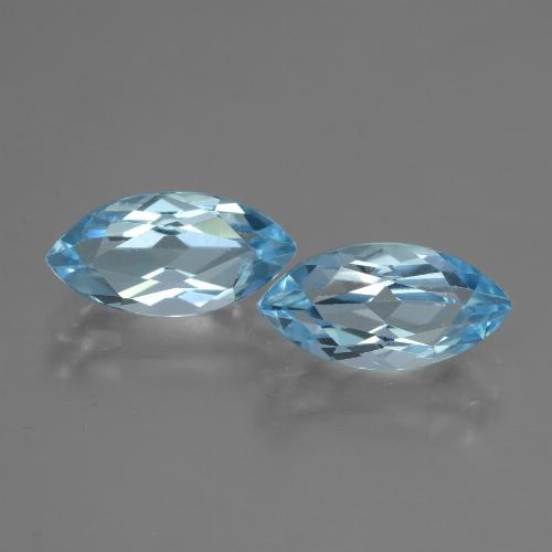 Swiss Blue Topaz Gem - 2.5ct Marquise Facet (ID: 432896)