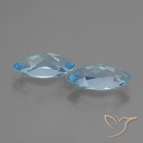 Topaz Gemstones in 12.1 x 6.1 mm Size for Sale, Topaz Stones in Swiss Blue Color