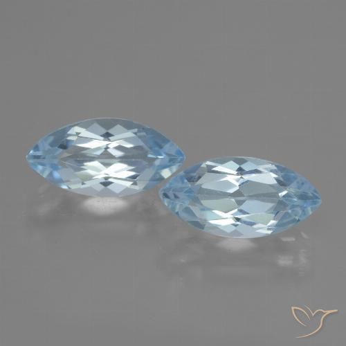 4.75ctw Natural Sky Blue Topaz, Marquise, VVS-VS, Photo A