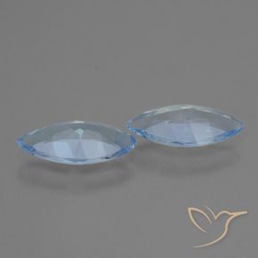 Topaz Gemstones in 12.2 x 6.2 mm Size for Sale, Topaz Stones in Sky Blue Color